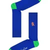 Happy Socks Gingerbread Man Embroidered Christmas Socks In Blue -Coats Sales Store 929376730 1 720x928