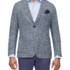 Van Heusen Slub Check Blazer In Blue -Coats Sales Store 929937970 1 720x928