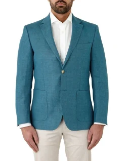 Dom Bagnato Danielle Tailored Fit Sports Jacket In Teal