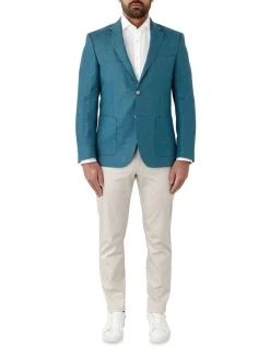 Dom Bagnato Danielle Tailored Fit Sports Jacket In Teal -Coats Sales Store 931046320 931028590 5 720x928