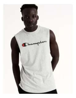 Champion Script Sport Singlet In Oxford Heather -Coats Sales Store 931074220 5 720x928