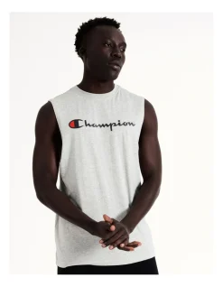 Champion Script Sport Singlet In Oxford Heather -Coats Sales Store 931074220 6 720x928