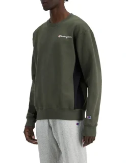 Champion Panel Crew In Serpentine Green -Coats Sales Store 931074490 3 720x928