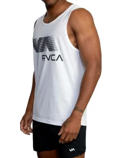 RVCA VA Blur Tank In White -Coats Sales Store 931390930 3 720x928