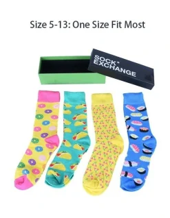 Living Today Food Socks Gift Box 4 Pack -Coats Sales Store 932273740 3 720x928