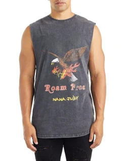 Nana Judy Freedom Tank In Vintage In Black