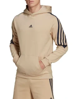 ADIDAS Future Icons 3-Stripes Hoodie In Beige
