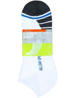 All Day Socks All Day Sport Low Cut Socks 3-Pack In White