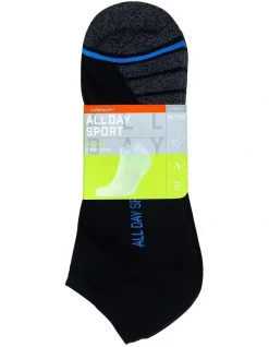All Day Socks All Day Sport Low Cut Socks 3-Pack In Black