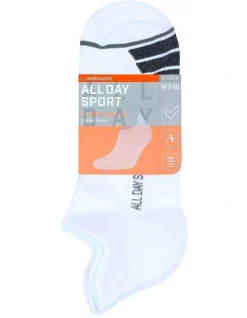 All Day Socks All Day Sport Heel Tab Socks 3-Pack In White