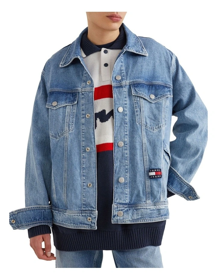Tommy Jeans Archive Oversize Jacket In Denim Light 4 Tommy Jeans Archive Oversize Jacket In Denim Light - Image 2
