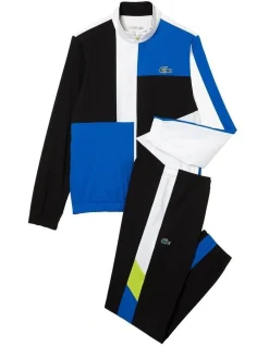 Lacoste Team Leader Poly Tracksuit In White/Black -Coats Sales Store 937862830 7 720x928