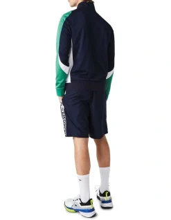 Lacoste Technical Poly Track Jacket In Navy/Green -Coats Sales Store 937862920 3 720x928