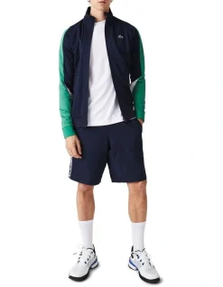 Lacoste Technical Poly Track Jacket In Navy/Green -Coats Sales Store 937862920 5 720x928