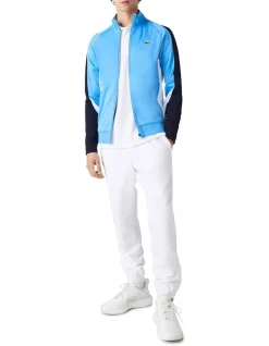 Lacoste Technical Poly Track Jacket In Blue -Coats Sales Store 937863550 4 720x928