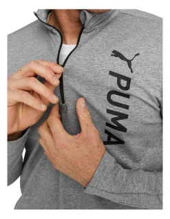 Puma Fit Polyspan 1/2 Zip In Grey -Coats Sales Store 938520010 4 720x928