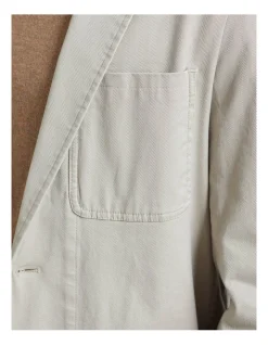 Oxford Daniel Cotton Stretch Casual Jacket In Beige -Coats Sales Store 938932750 6 720x928