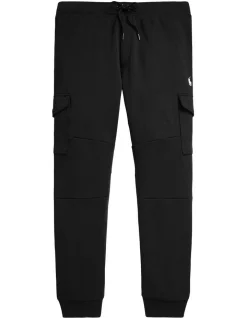 Polo Ralph Lauren Double-Knit Cargo Jogger Pant In Black -Coats Sales Store 939160630 4 720x928