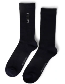 Tilley Merino Outdoor Sock In Navy