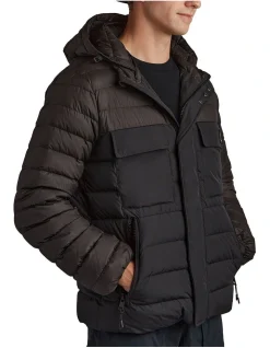 Tilley 2 Tone Puffer Jacket In Black -Coats Sales Store 941539060 3 720x928