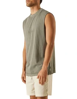 Article One Tonal Logo Muscle In Moss -Coats Sales Store 942402970 3 720x928