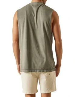 Article One Tonal Logo Muscle In Moss -Coats Sales Store 942402970 4 720x928