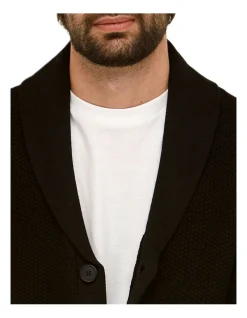 Brooksfield Shawl Collar Cardigan In Black -Coats Sales Store 943185700 2 720x928