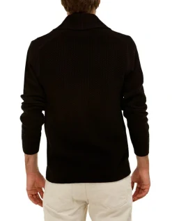 Brooksfield Shawl Collar Cardigan In Black -Coats Sales Store 943185700 3 720x928