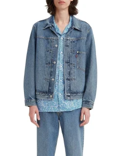 Levi's Type I Trucker Jacket In Medium Indigo Stonewash