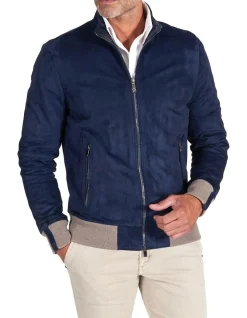 Mckinnon Suede Leather Zip Bomber Jacket -Coats Sales Store 943965190 3 720x928