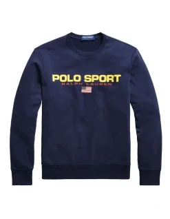 Polo Ralph Lauren Polo Sport Fleece Sweatshirt In Navy -Coats Sales Store 944190730 4 1 720x928