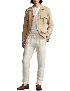 Polo Ralph Lauren Slim Tapered Fit Polo Prepster Pant In Natural -Coats Sales Store 944197930 3 720x928