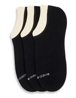 Rodd & Gunn Edgecumbe No-Show 3-Pack Sock In Onyx