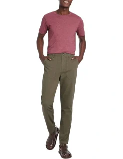 Marcs Webb Chino Pant In Dark Green