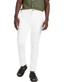 Marcs Ronan Tapered Chino In Ecru
