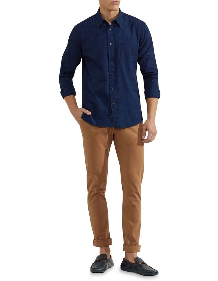 Oxford Stretch Organic Cotton Skinny Fit Chinos In Dark Tan 7 Oxford Stretch Organic Cotton Skinny Fit Chinos In Dark Tan - Image 5