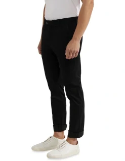Oxford Stretch Organic Cotton Skinny Fit Chinos In Black -Coats Sales Store 948099250 2 720x928