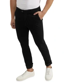 Oxford Stretch Organic Cotton Skinny Fit Chinos In Black -Coats Sales Store 948099250 4 720x928