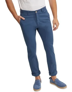 Oxford Danny Casual Organic Cotton Chinos In Blue -Coats Sales Store 948099340 4 720x928