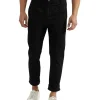 Oxford Ryan Organic Cotton Folded Cuff Chinos In Black
