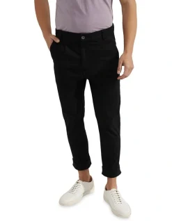 Oxford Ryan Organic Cotton Folded Cuff Chinos In Black -Coats Sales Store 948101500 4 720x928