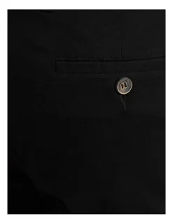 Oxford Ryan Organic Cotton Folded Cuff Chinos In Black -Coats Sales Store 948101500 6 720x928