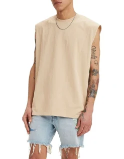 Levi's Cali Muscle Tank In Beige