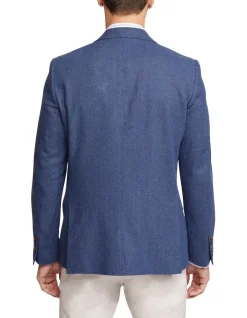 Oxford Blake Linen Cotton Blazer In Navy -Coats Sales Store 948736900 3 1 720x928