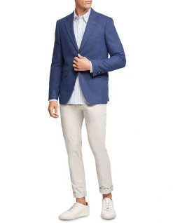 Oxford Blake Linen Cotton Blazer In Navy -Coats Sales Store 948736900 5 1 720x928