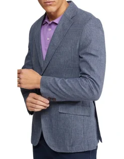 Oxford Milton Checked Unlined Blazer In Blue -Coats Sales Store 948741850 4 720x928