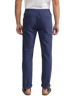 Oxford Fraser Linen Cotton Pullon Pants In Navy -Coats Sales Store 948749320 3 720x928