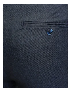 Oxford Folded Cuff Linen Trousers In Navy -Coats Sales Store 948783700 6 720x928