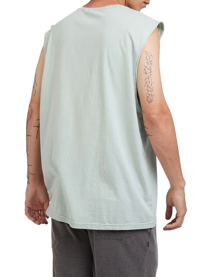 Silent Theory Over Crotch Acid Muscle In Green 4 Silent Theory Over Crotch Acid Muscle In Green - Image 2