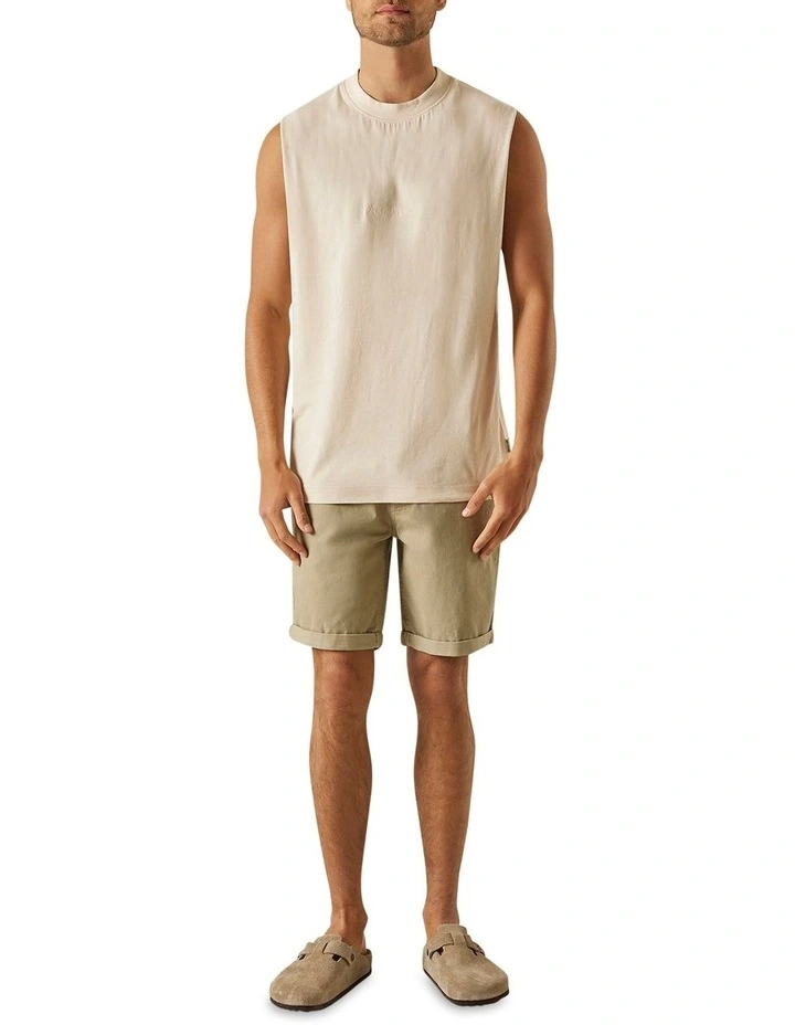 Article One Tonal Logo Muscle In Chalk 4 Article One Tonal Logo Muscle In Chalk - Image 2